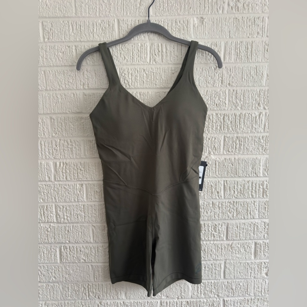 Lululemon Align Bodysuit 6-inch, Size 6 & 8, color army green